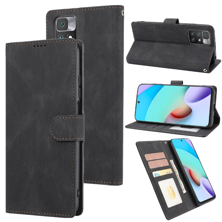 Fantasy Classic Skin-feel Calfskin Texture Magnetic Buckle Horizontal Flip PU Phone Leather Case with Holder & Card Slot & Wallet, For Xiaomi Redmi 10, For Xiaomi Redmi Note 11 / Poco M4 Pro 5G, For Xiaomi Redmi Note 11 Pro / 11 Pro+                   ...