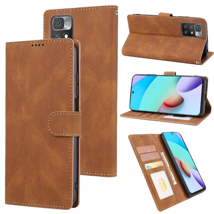 Fantasy Classic Skin-feel Calfskin Texture Magnetic Buckle Horizontal Flip PU Phone Leather Case with Holder & Card Slot & Wallet, For Xiaomi Redmi 10, For Xiaomi Redmi Note 11 / Poco M4 Pro 5G, For Xiaomi Redmi Note 11 Pro / 11 Pro+                   ...