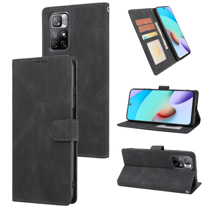 Fantasy Classic Skin-feel Calfskin Texture Magnetic Buckle Horizontal Flip PU Phone Leather Case with Holder & Card Slot & Wallet, For Xiaomi Redmi 10, For Xiaomi Redmi Note 11 / Poco M4 Pro 5G, For Xiaomi Redmi Note 11 Pro / 11 Pro+                   ...