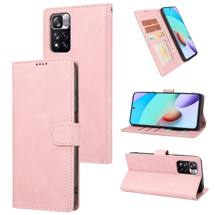 Fantasy Classic Skin-feel Calfskin Texture Magnetic Buckle Horizontal Flip PU Phone Leather Case with Holder & Card Slot & Wallet, For Xiaomi Redmi 10, For Xiaomi Redmi Note 11 / Poco M4 Pro 5G, For Xiaomi Redmi Note 11 Pro / 11 Pro+                   ...