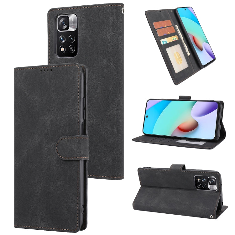 Fantasy Classic Skin-feel Calfskin Texture Magnetic Buckle Horizontal Flip PU Phone Leather Case with Holder & Card Slot & Wallet, For Xiaomi Redmi 10, For Xiaomi Redmi Note 11 / Poco M4 Pro 5G, For Xiaomi Redmi Note 11 Pro / 11 Pro+                   ...
