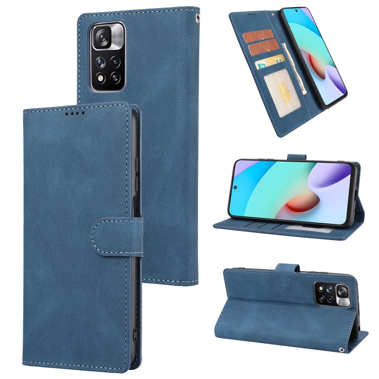 Fantasy Classic Skin-feel Calfskin Texture Magnetic Buckle Horizontal Flip PU Phone Leather Case with Holder & Card Slot & Wallet, For Xiaomi Redmi 10, For Xiaomi Redmi Note 11 / Poco M4 Pro 5G, For Xiaomi Redmi Note 11 Pro / 11 Pro+                   ...