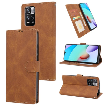 Fantasy Classic Skin-feel Calfskin Texture Magnetic Buckle Horizontal Flip PU Phone Leather Case with Holder & Card Slot & Wallet, For Xiaomi Redmi 10, For Xiaomi Redmi Note 11 / Poco M4 Pro 5G, For Xiaomi Redmi Note 11 Pro / 11 Pro+                   ...