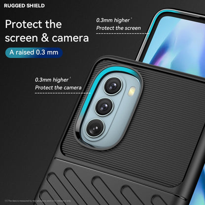 Thunderbolt Shockproof TPU Protective Soft Phone Case, For Motorola Moto G51 5G, For Samsung Galaxy M52 5G, For OnePlus 10 Pro, For OnePlus Nord N20 5G