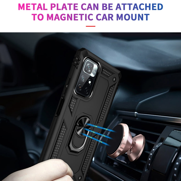 Shockproof TPU + PC Phone Case with 360 Degree Rotating Holder, For Xiaomi Redmi Note 11 Pro 5G, For Xiaomi Redmi Note 11 5G