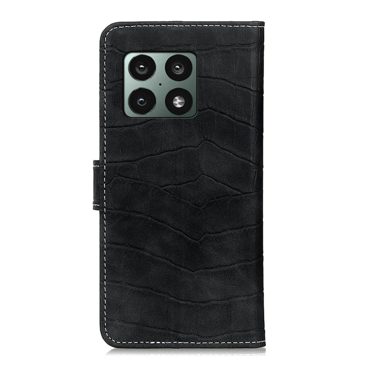 Crocodile Texture Horizontal Flip Leather Phone Case with Holder & Card Slots & Wallet, For OnePlus 10 Pro