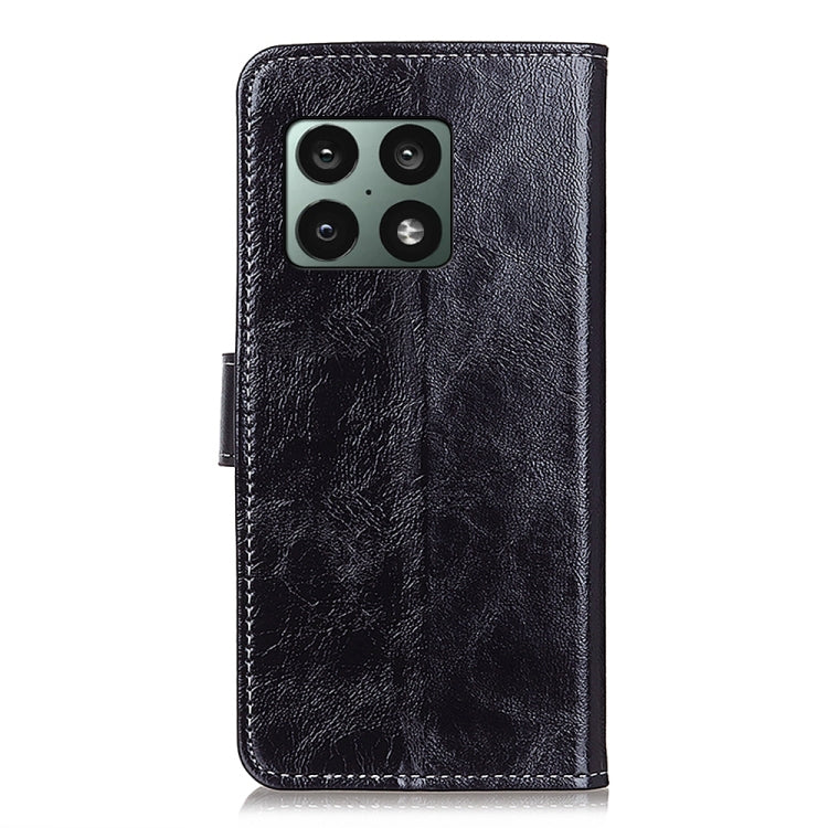 Retro Crazy Horse Texture Horizontal Flip Leather Case with Holder & Card Slots & Photo Frame & Wallet, For OnePlus 10 Pro