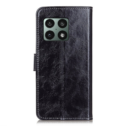 Retro Crazy Horse Texture Horizontal Flip Leather Case with Holder & Card Slots & Photo Frame & Wallet, For OnePlus 10 Pro