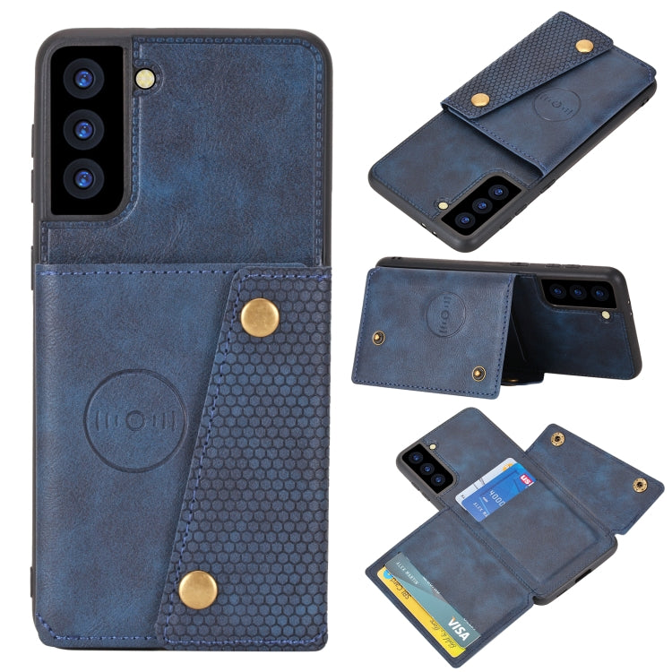 Double Buckle PU + TPU Magnetic Phone Case, For Samsung Galaxy S22 5G, For Xiaomi 11T, For Samsung Galaxy S22+ 5G, For Samsung Galaxy S22 Ultra 5G