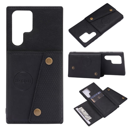 Double Buckle PU + TPU Magnetic Phone Case, For Samsung Galaxy S22 5G, For Xiaomi 11T, For Samsung Galaxy S22+ 5G, For Samsung Galaxy S22 Ultra 5G