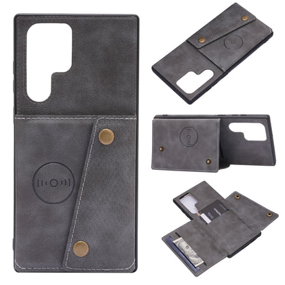 Double Buckle PU + TPU Magnetic Phone Case, For Samsung Galaxy S22 5G, For Xiaomi 11T, For Samsung Galaxy S22+ 5G, For Samsung Galaxy S22 Ultra 5G