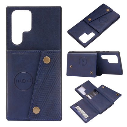 Double Buckle PU + TPU Magnetic Phone Case, For Samsung Galaxy S22 5G, For Xiaomi 11T, For Samsung Galaxy S22+ 5G, For Samsung Galaxy S22 Ultra 5G
