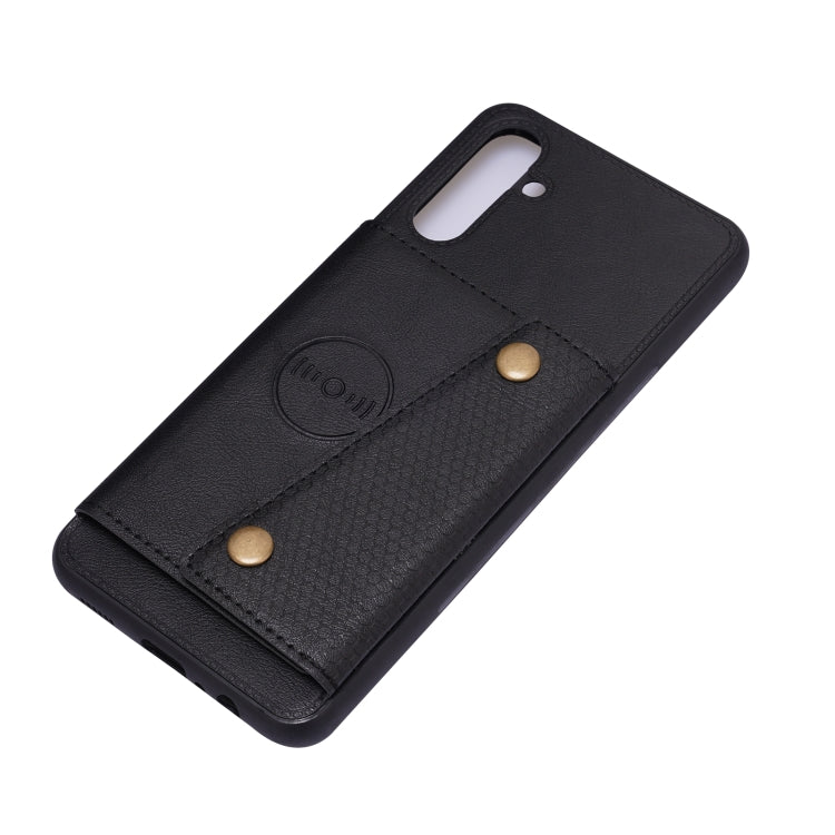 Double Buckle PU + TPU Magnetic Phone Case, For Samsung Galaxy A13 5G