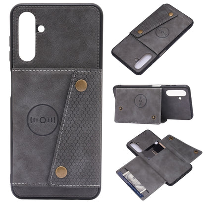Double Buckle PU + TPU Magnetic Phone Case, For Samsung Galaxy A13 5G