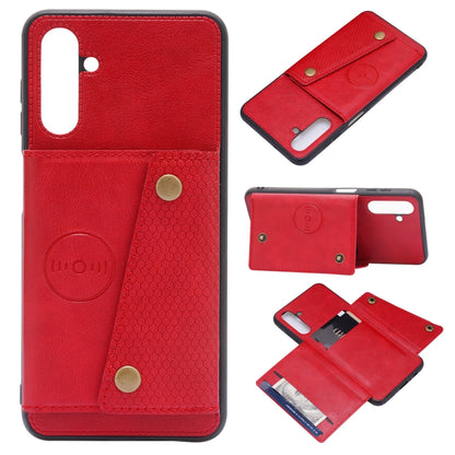 Double Buckle PU + TPU Magnetic Phone Case, For Samsung Galaxy A13 5G