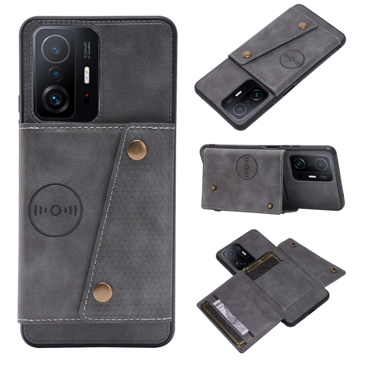 Double Buckle PU + TPU Magnetic Phone Case, For Samsung Galaxy S22 5G, For Xiaomi 11T, For Samsung Galaxy S22+ 5G, For Samsung Galaxy S22 Ultra 5G