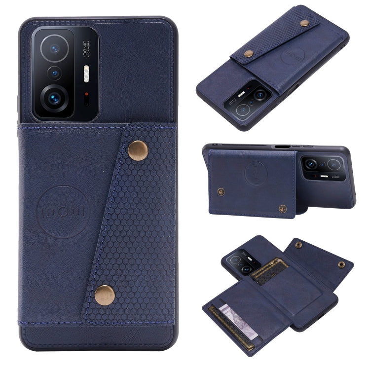 Double Buckle PU + TPU Magnetic Phone Case, For Samsung Galaxy S22 5G, For Xiaomi 11T, For Samsung Galaxy S22+ 5G, For Samsung Galaxy S22 Ultra 5G
