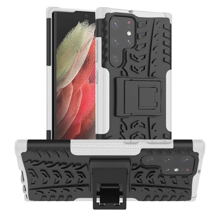 Tire Texture TPU + PC Phone Case with Holder, For Xiaomi Mi 11T, For Nokia G300, For Samsung Galaxy S22 Ultra 5G