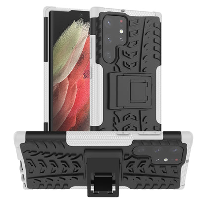 Tire Texture TPU + PC Phone Case with Holder, For Xiaomi Mi 11T, For Nokia G300, For Samsung Galaxy S22 Ultra 5G