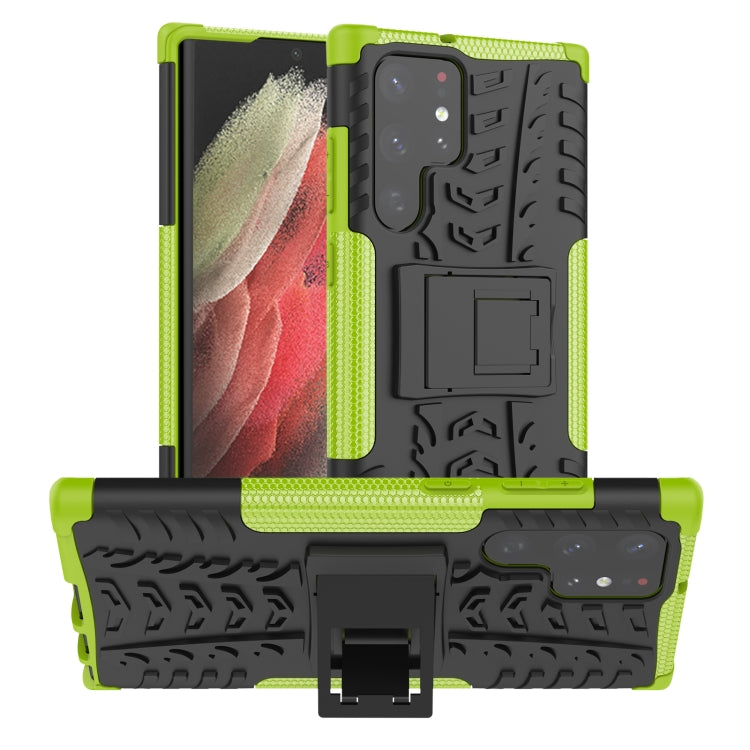 Tire Texture TPU + PC Phone Case with Holder, For Xiaomi Mi 11T, For Nokia G300, For Samsung Galaxy S22 Ultra 5G