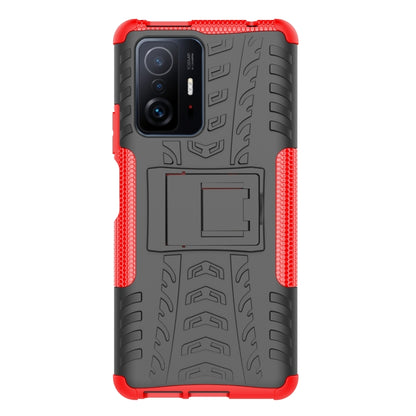 Tire Texture TPU + PC Phone Case with Holder, For Xiaomi Mi 11T, For Nokia G300, For Samsung Galaxy S22 Ultra 5G