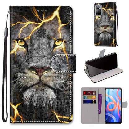 Coloured Drawing Cross Texture Horizontal Flip Leather Phone Case with Holder & Card Slots & Wallet & Lanyard, For Xiaomi Redmi Note 11