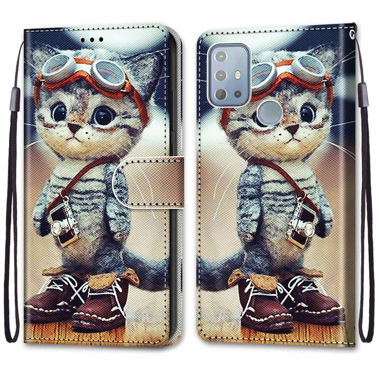 Coloured Drawing Cross Texture Horizontal Flip PU Phone Leather Case with Holder & Card Slots & Wallet & Lanyard(Colorful Layer, For Motorola Moto G10 / G20 / G30