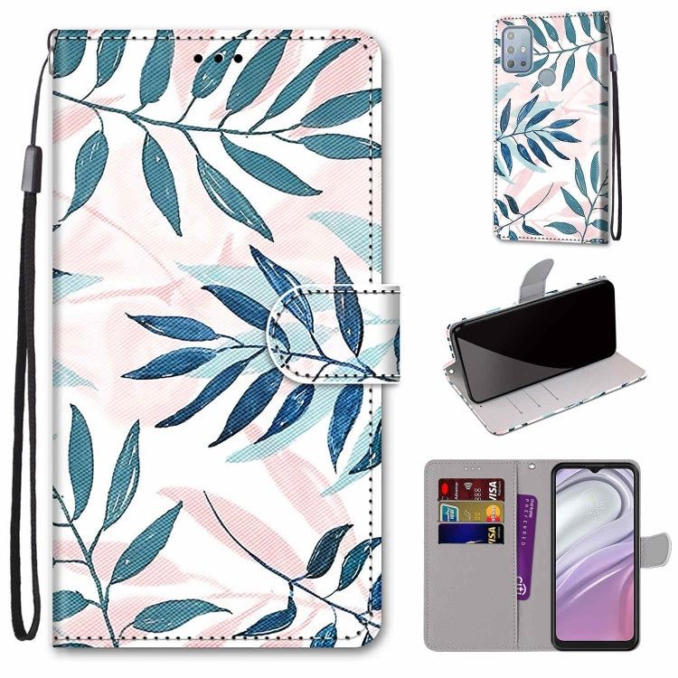 Coloured Drawing Cross Texture Horizontal Flip PU Phone Leather Case with Holder & Card Slots & Wallet & Lanyard(Colorful Layer, For Motorola Moto G10 / G20 / G30