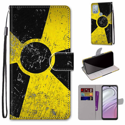 Coloured Drawing Cross Texture Horizontal Flip PU Phone Leather Case with Holder & Card Slots & Wallet & Lanyard(Colorful Layer, For Motorola Moto G10 / G20 / G30