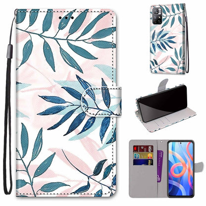 Coloured Drawing Cross Texture Horizontal Flip PU Phone Leather Case with Holder & Card Slots & Wallet & Lanyard(Colorful Layer, For Xiaomi Redmi Note 11