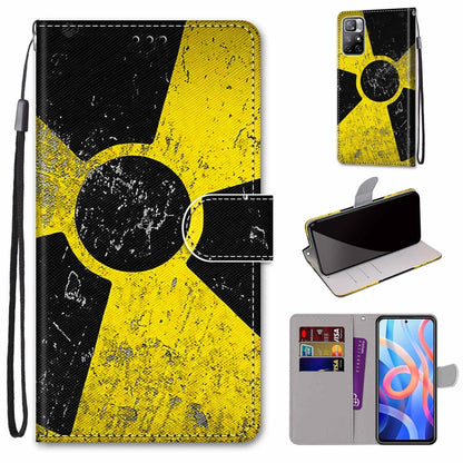 Coloured Drawing Cross Texture Horizontal Flip PU Phone Leather Case with Holder & Card Slots & Wallet & Lanyard(Colorful Layer, For Xiaomi Redmi Note 11