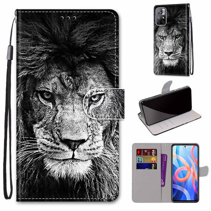 Coloured Drawing Cross Texture Horizontal Flip PU Phone Leather Case with Holder & Card Slots & Wallet & Lanyard(Colorful Layer, For Xiaomi Redmi Note 11