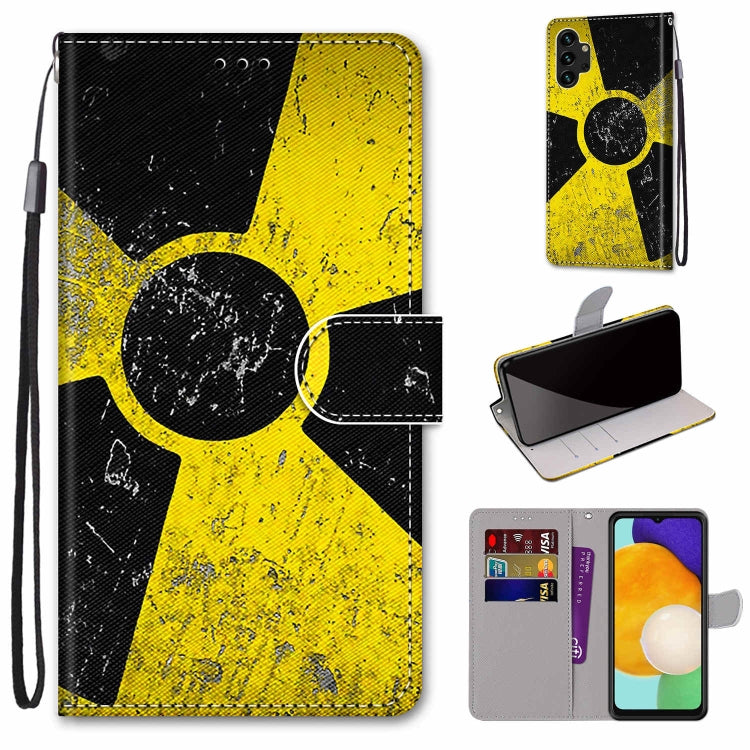 Coloured Drawing Cross Texture Horizontal Flip PU Phone Leather Case with Holder & Card Slots & Wallet & Lanyard(Colorful Layer, For Samsung Galaxy A13 4G