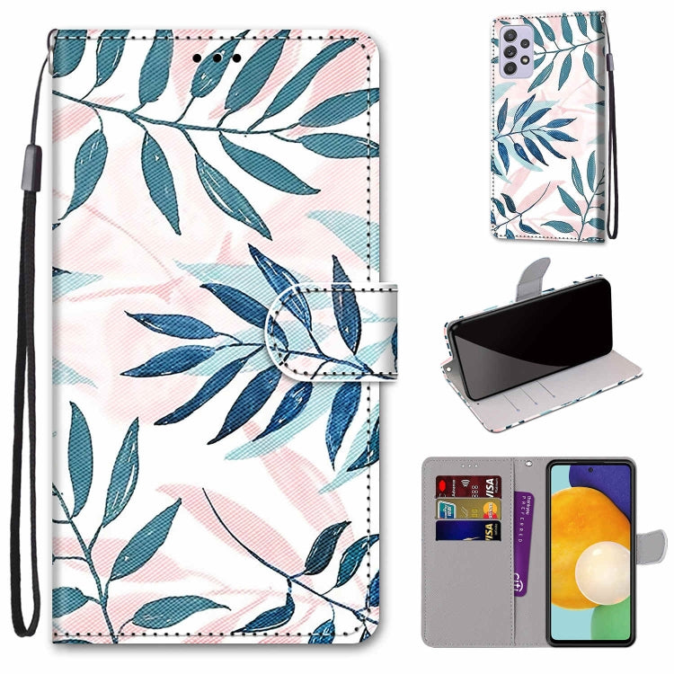 Coloured Drawing Cross Texture Horizontal Flip PU Phone Leather Case with Holder & Card Slots & Wallet & Lanyard(Colorful Layer, For Samsung Galaxy A33 5G