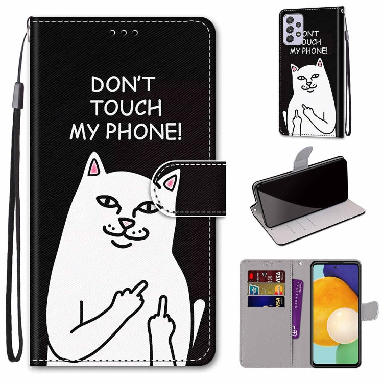 Coloured Drawing Cross Texture Horizontal Flip PU Phone Leather Case with Holder & Card Slots & Wallet & Lanyard(Colorful Layer, For Samsung Galaxy A33 5G