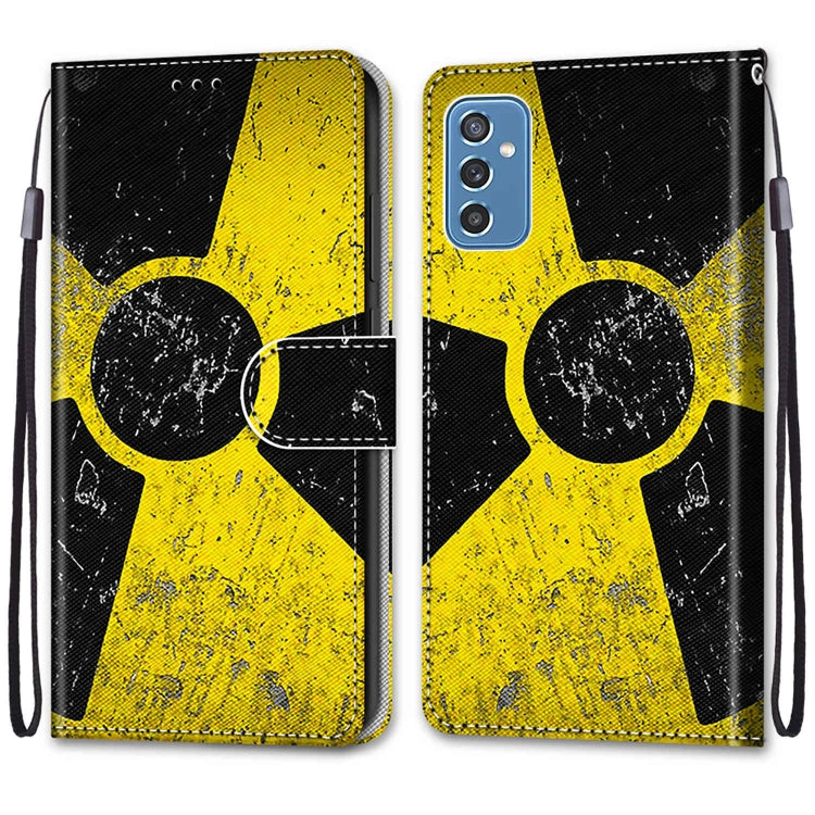 Coloured Drawing Cross Texture Horizontal Flip PU Phone Leather Case with Holder & Card Slots & Wallet & Lanyard(Colorful Layer, For Samsung Galaxy M52 5G