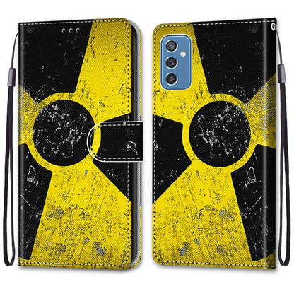 Coloured Drawing Cross Texture Horizontal Flip PU Phone Leather Case with Holder & Card Slots & Wallet & Lanyard(Colorful Layer, For Samsung Galaxy M52 5G