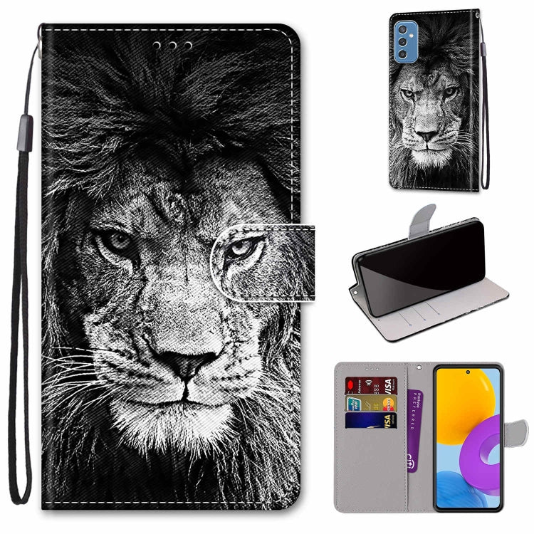 Coloured Drawing Cross Texture Horizontal Flip PU Phone Leather Case with Holder & Card Slots & Wallet & Lanyard(Colorful Layer, For Samsung Galaxy M52 5G