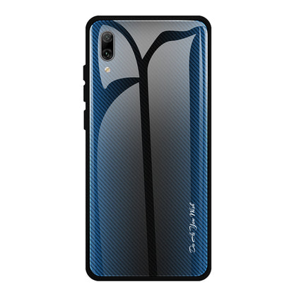 Texture Gradient Glass Protective Case, For Huawei Enjoy 9 Plus / Y9 2019, For Huawei Enjoy 9s, For Huawei Mate 20 Pro, For Huawei P20 Pro