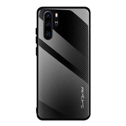 Texture Gradient Glass Protective Case, For Honor 9X, For OnePlus 7, For Huawei Mate 30 Pro, For Huawei P30 Pro
