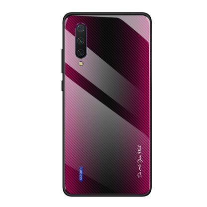 Texture Gradient Glass Protective Case, For Xiaomi 9 SE, For Xiaomi CC9 / A3 Lite