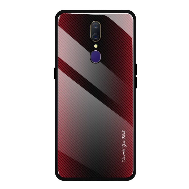 Texture Gradient Glass Protective Case, For OPPO F11 / A9, For OPPO A33, For OPPO A57 / A39, For OPPO F3