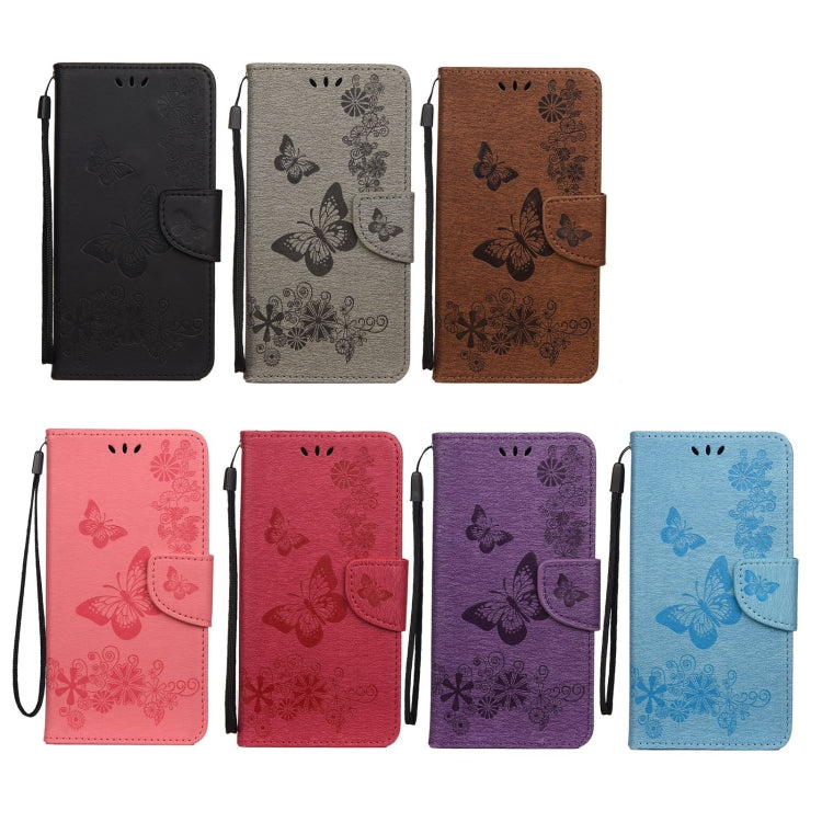 Butterfly Embossed Horizontal Flip Leather Phone Case with Card Slot & Holder, For Samsung Galaxy A33 5G, For Samsung Galaxy A53 5G, For Xiaomi Redmi Note 11 Pro
