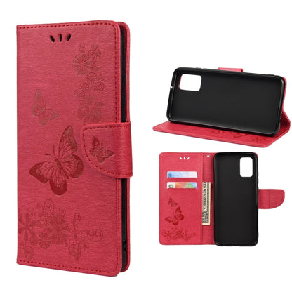Butterfly Embossed Horizontal Flip Leather Phone Case with Card Slot & Holder, For Samsung Galaxy A33 5G, For Samsung Galaxy A53 5G, For Xiaomi Redmi Note 11 Pro