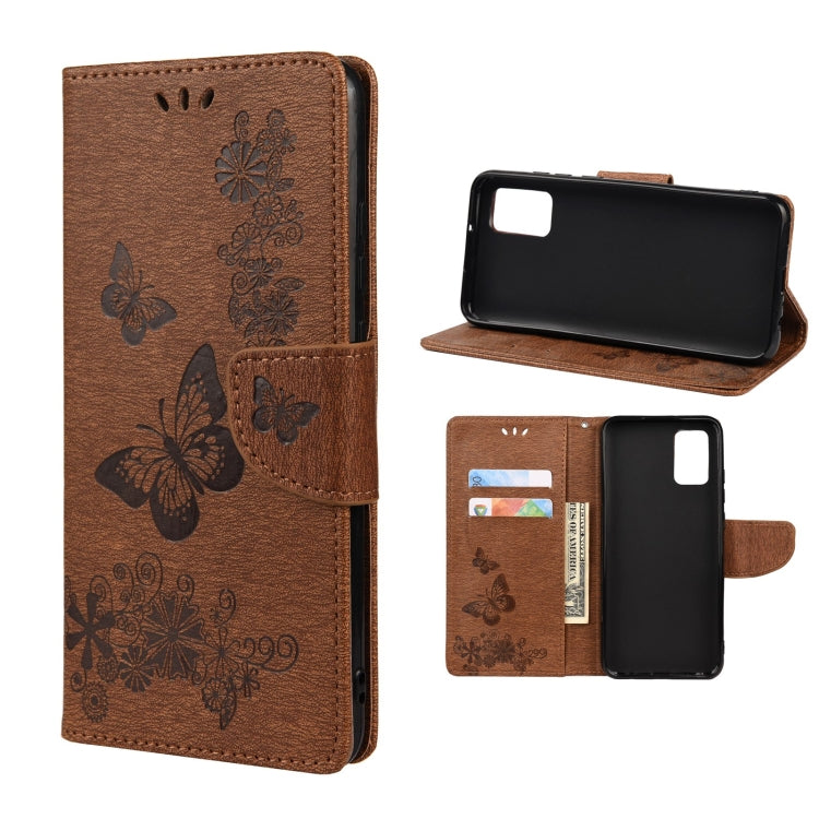 Butterfly Embossed Horizontal Flip Leather Phone Case with Card Slot & Holder, For Samsung Galaxy A33 5G, For Samsung Galaxy A53 5G, For Xiaomi Redmi Note 11 Pro