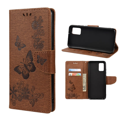 Butterfly Embossed Horizontal Flip Leather Phone Case with Card Slot & Holder, For Samsung Galaxy A33 5G, For Samsung Galaxy A53 5G, For Xiaomi Redmi Note 11 Pro