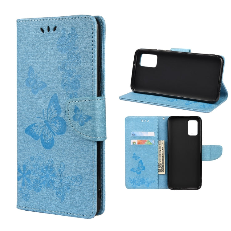 Butterfly Embossed Horizontal Flip Leather Phone Case with Card Slot & Holder, For Samsung Galaxy A33 5G, For Samsung Galaxy A53 5G, For Xiaomi Redmi Note 11 Pro