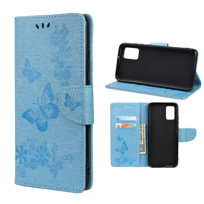 Butterfly Embossed Horizontal Flip Leather Phone Case with Card Slot & Holder, For Samsung Galaxy A33 5G, For Samsung Galaxy A53 5G, For Xiaomi Redmi Note 11 Pro