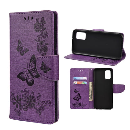 Butterfly Embossed Horizontal Flip Leather Phone Case with Card Slot & Holder, For Xiaomi Redmi Note 11 5G