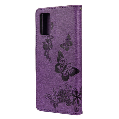 Butterfly Embossed Horizontal Flip Leather Phone Case with Card Slot & Holder, For Xiaomi Redmi Note 11 5G